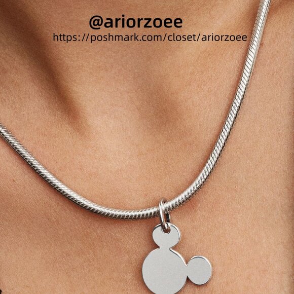 Pandora Disney Mickey Mouse Engravable Dangle Charm|Pendant - Picture 2 of 2